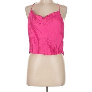 Zara Hot Pink Satin Top